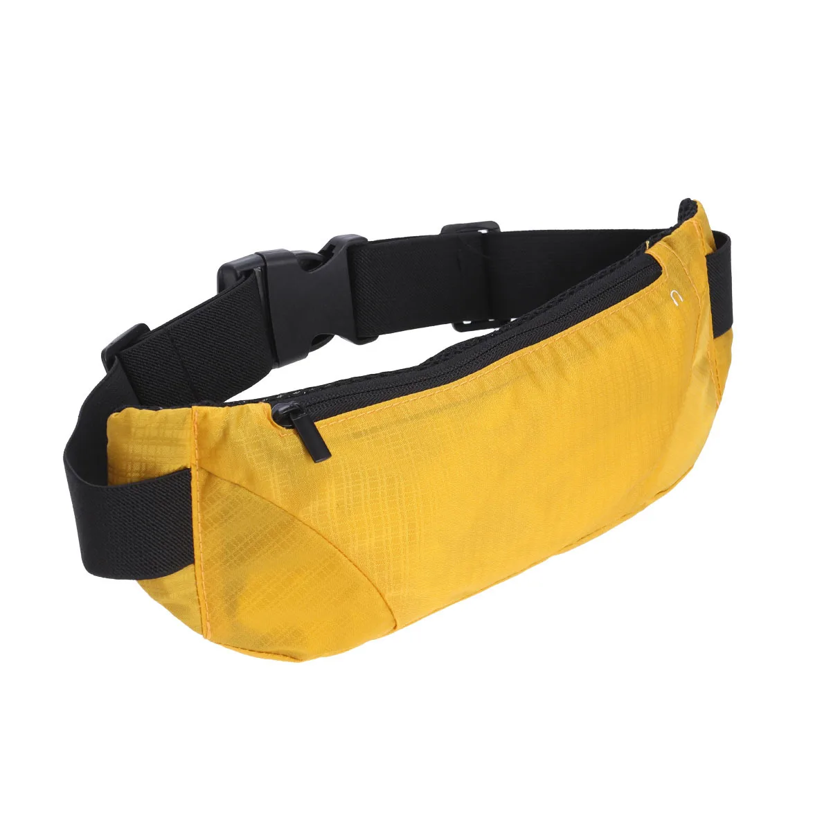 Running Waist Bag Lightweight High-Capacity Yellow Waterproof Outdoor Waist Pouch for Travel Hiking Biking Dog Walking