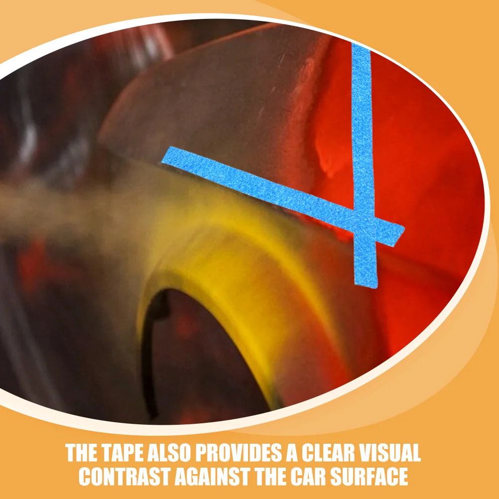 

4 Rolls Car Masking Tape Clear Contrast Easy Identification Multiple Uses Automotive Painting Paint Masking Tape