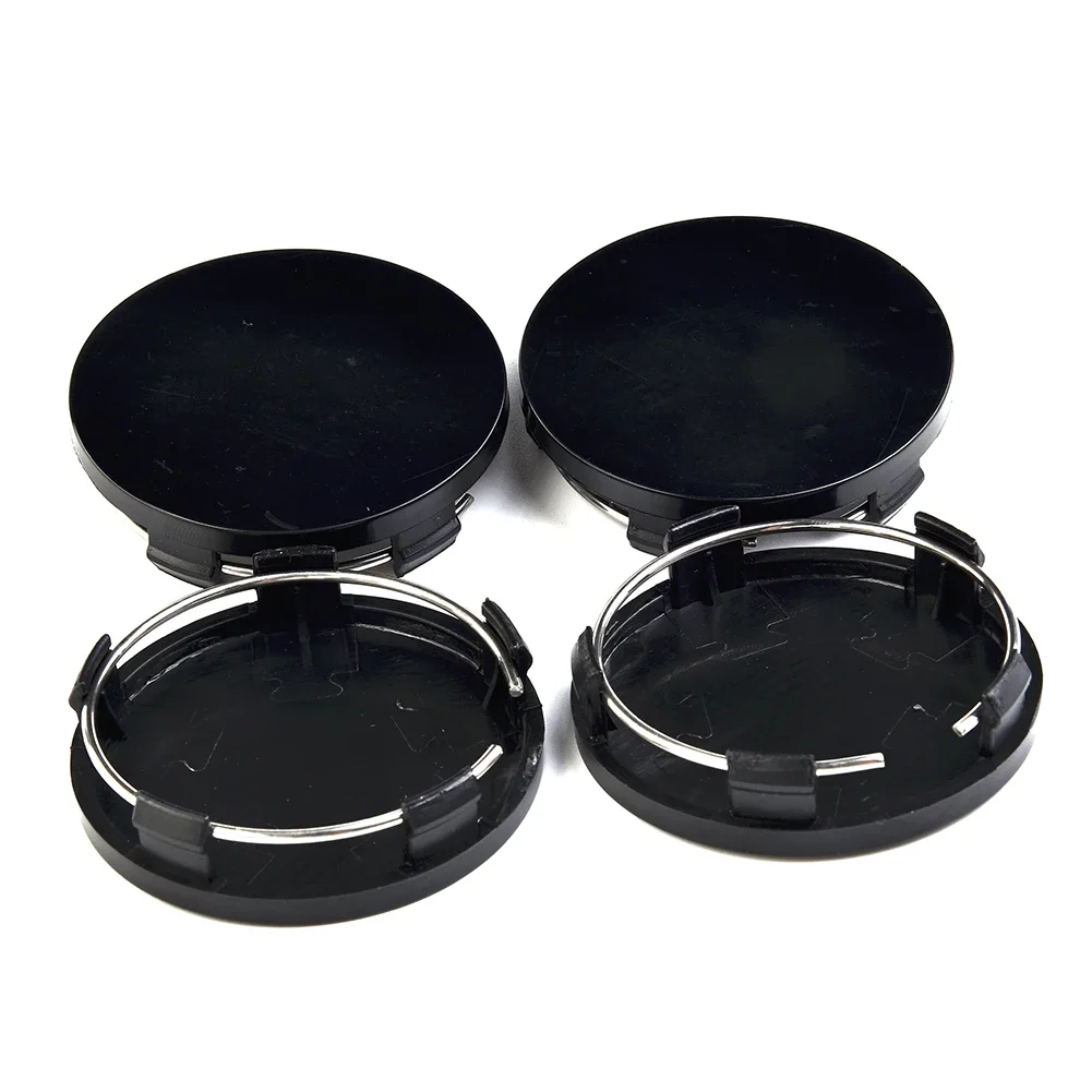 Wheel Hub Center Cap Cover High Quality 4x Universal14.5mm Height ABS Accessories Appearance Auto Black Silver Decoration