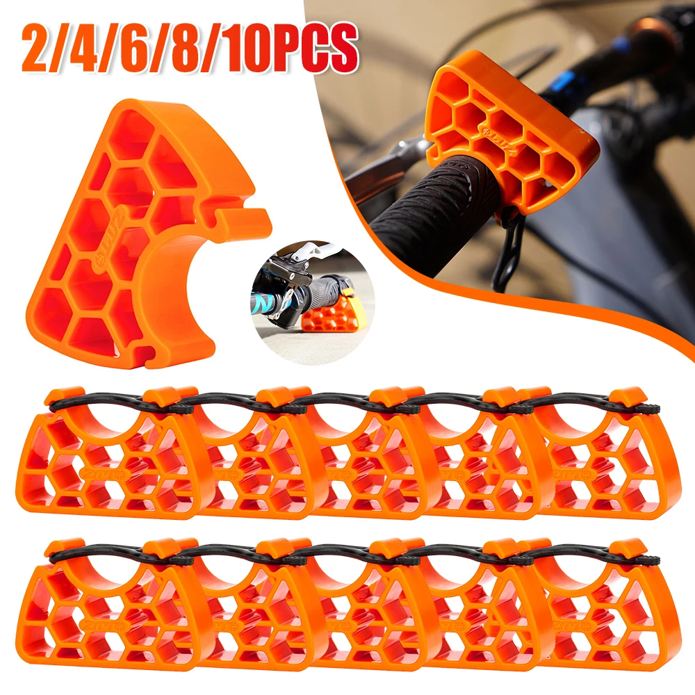2-10PCS Bike Handlebar Bracket Multifunctional Bike Shifting Brake Lever Protection Bracket Cycling Handlebar Holder Repair Tool