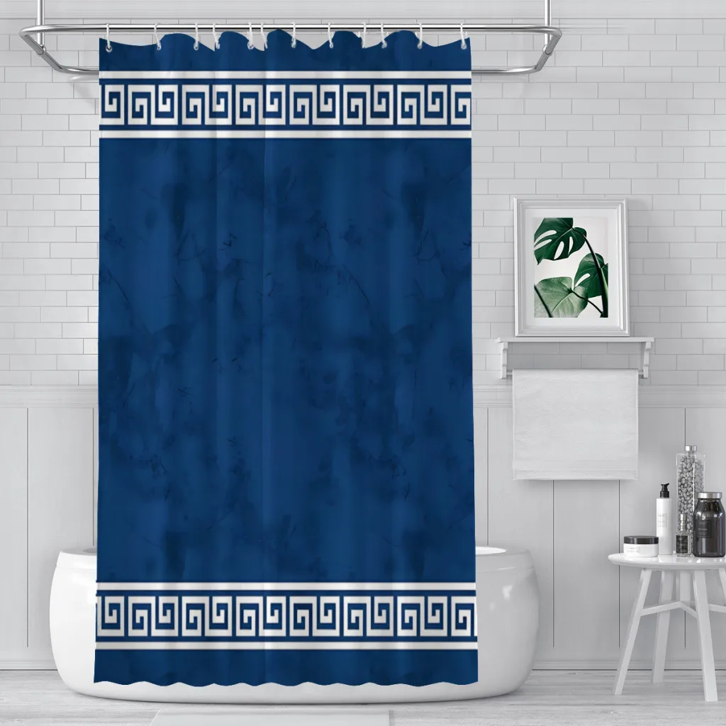 Great Greek Pattern Bathroom Shower Curtains Ancient Greece Waterproof Partition Curtain Funny Home Decor Accessories