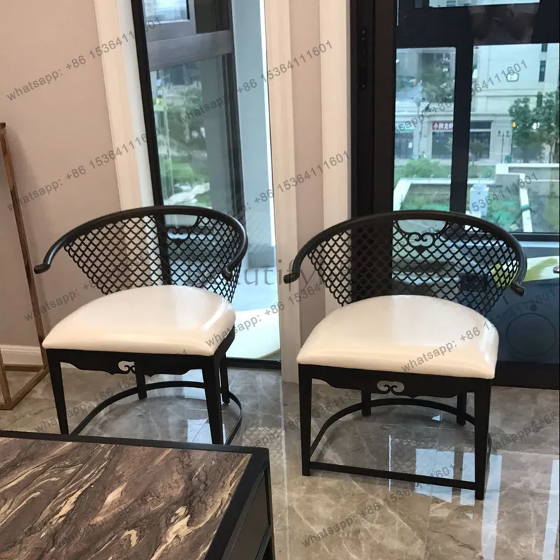 LS Bedroom Sofa Chair Personalized Single European Small Luxury New Chinese Creative Circle Negotiation