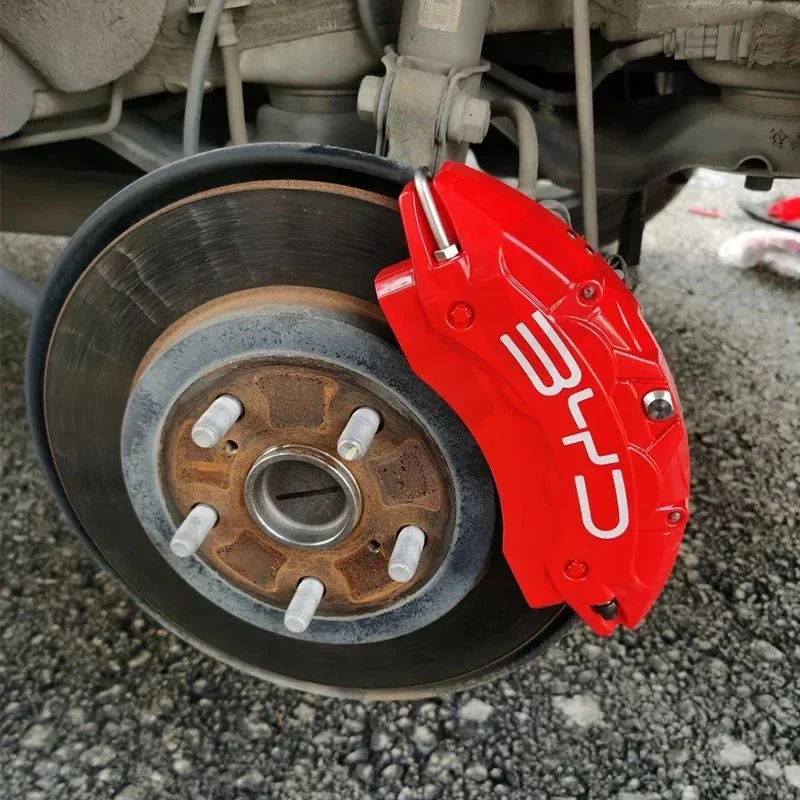 For BYD ATTO3 YUAN HAN TANG SONG 4Pcs Front Rear Brake Caliper Cover Aluminum Metal Caliper Cover Kit Wheel Modification