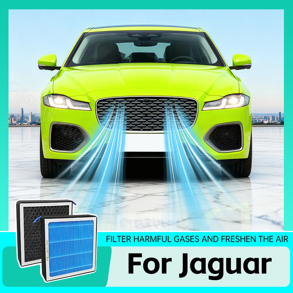 

For Jaguar Car Air Conditioning Filter For Jaguar F-Pace I-Pace XE XF Activated Carbon Cabin Air Filter Car Interior Accessories