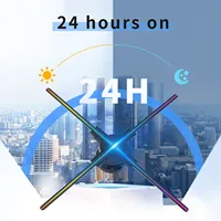 56CM 3D Fan WiFi 600LED WiFi Hologram Projector Fan Control Holographic Display Advertising Sign Light Advertising Machine