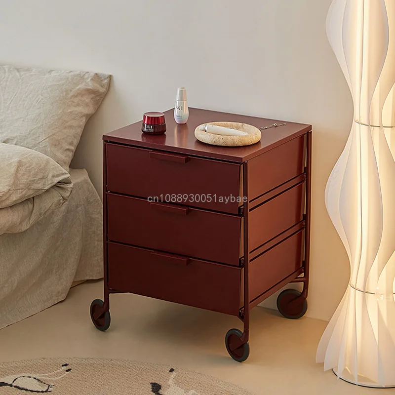 Nordic Mobile Storage Cabinet Home Ins Bedside Table Creative Simplicity Modern Bedroom Small Cabinet Fashion Locker