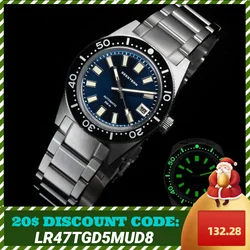 62MAS-Original Sapphire Glass Diver Watch for Men, automático mecânico impermeável, data luminosa, moldura de cerâmica, 200m Pro v3, NH35, 38mm