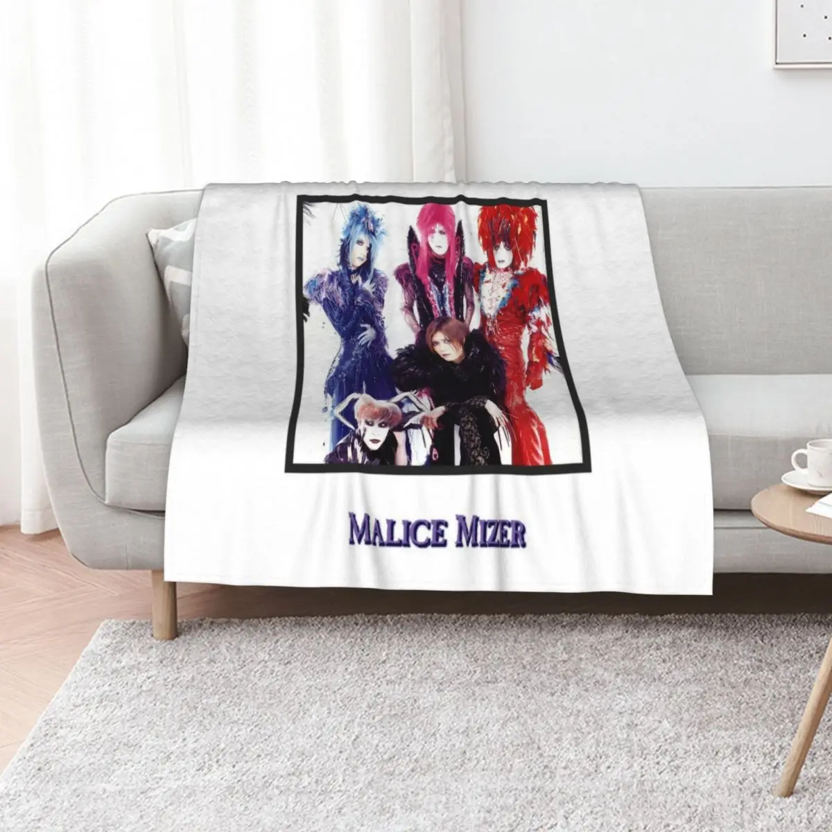 

Lover Gifts malice mizer Retro Vintage Throw Blanket For Sofa Thin For Baby Sofa anime Blankets