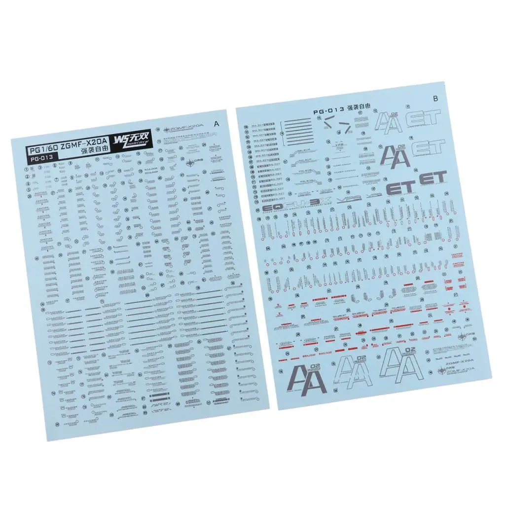Decal Water Slide Decal Paste Sticker For Bandai PG 1/60 Model