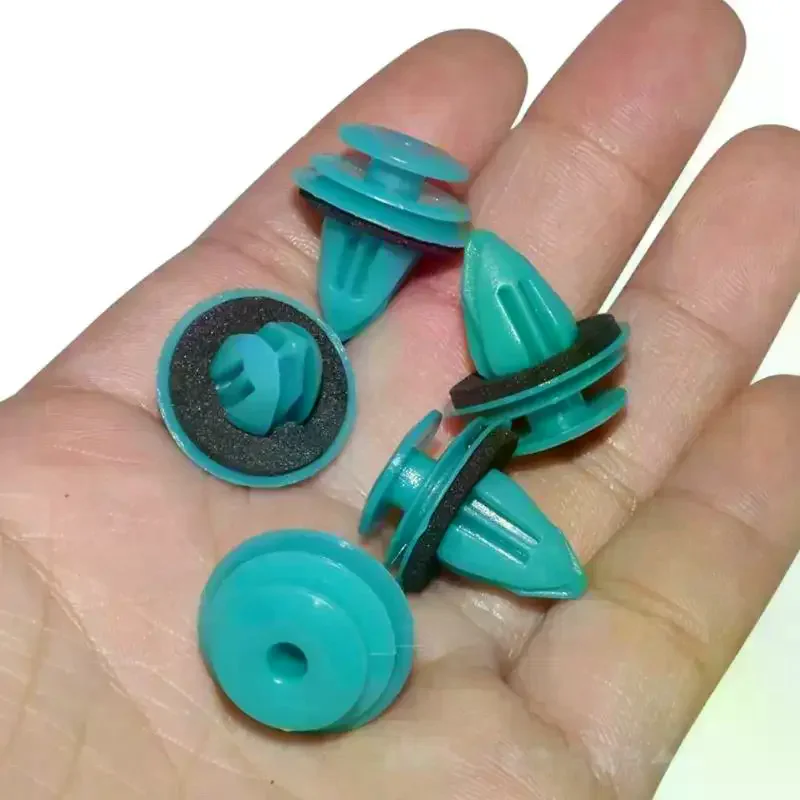 20/30/50Pcs Auto Vehicle Retainer Fastener Rivet Green Nylon Retaining Clip For Bumper Door Buckle Car Interior Accessories