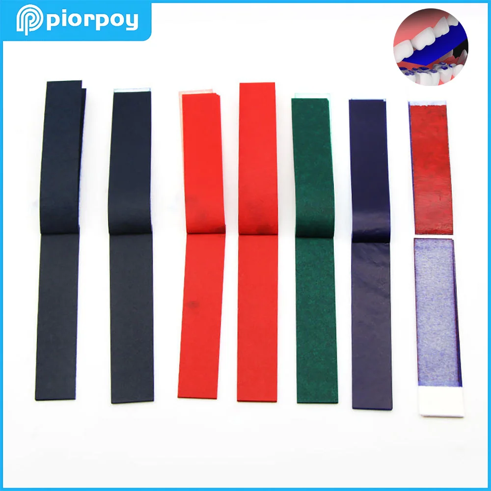 

PIORPOY 1Box Dental Articulating Paper Oral Bite Paper Double-sided Bite Strips Dentista Oral Care Teeth Whitening Material Tool