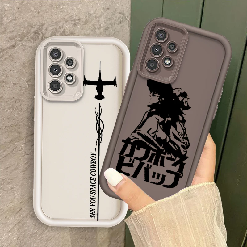 

Anime Cartooon Cowboy Bebop For Samsung A73 A71 A54 A53 A52 A51 A33 A32 A21S A14 A13 A12 A03 A04 A05 5G Eye Ladder Funda