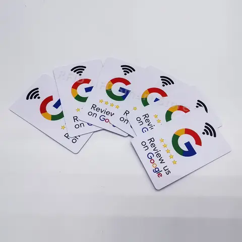 5pcs Google Reviews NFC Cards Boost Your Reviews PVC Material Durable
