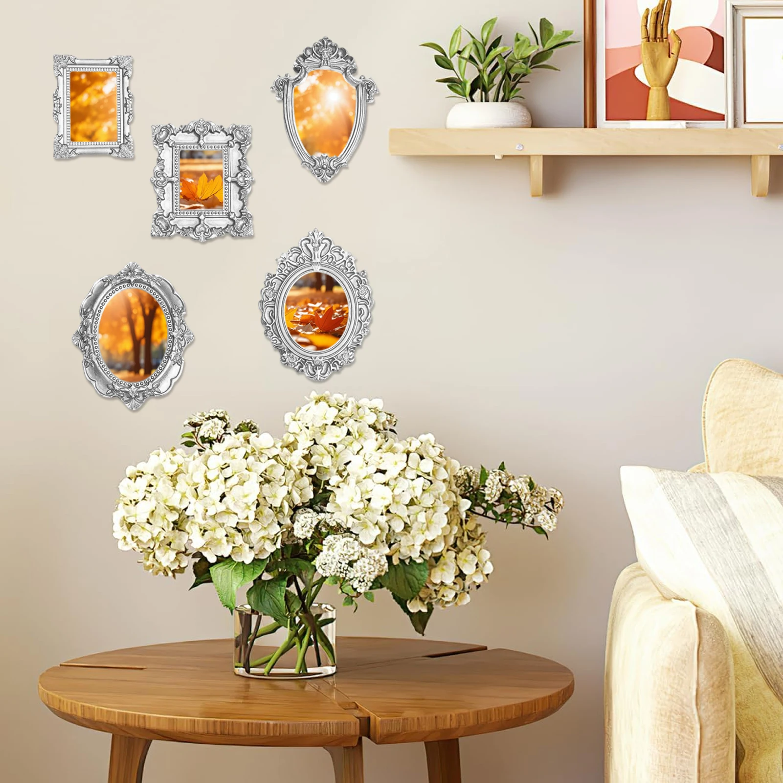 Vintage Retro Gold Mini Picture Frame Display Accessories