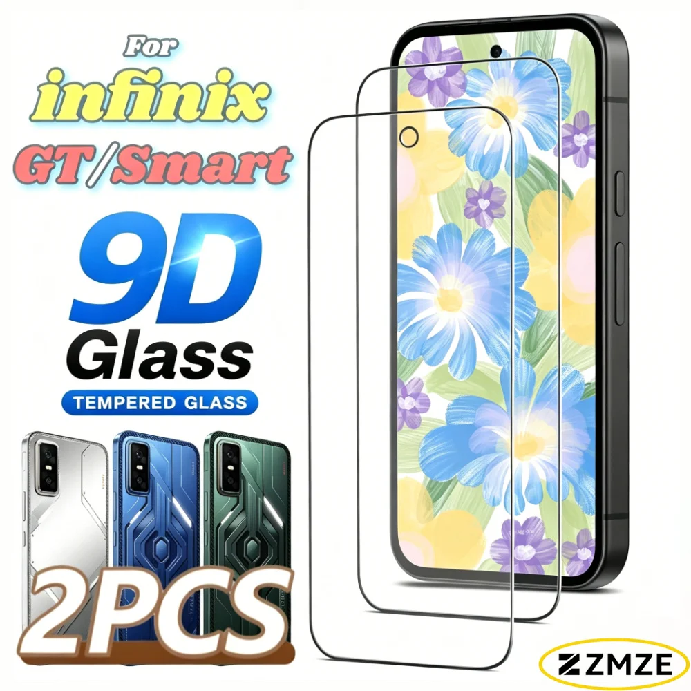 

2 Pieces Tempered Glass Films for infinix 20 10 9 8 7 6 HD 10 8 7 6 Plus Series Protectivel Films For infinix GT 10 50 30 20 Pro