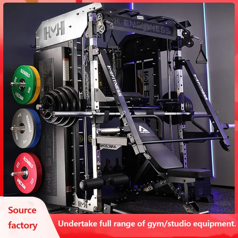 Fitness Studio Multifunctional Smith Machine Commercial Bench Press Squat Stand Comprehensive Training Gantry