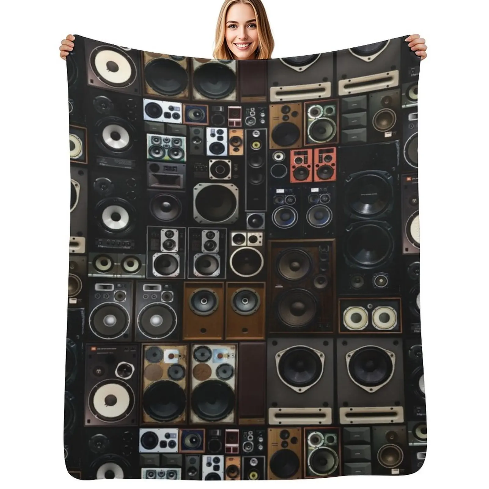 Hifidelity Throw Blanket Fluffy Cozy Throw Blanket for Home Decor
