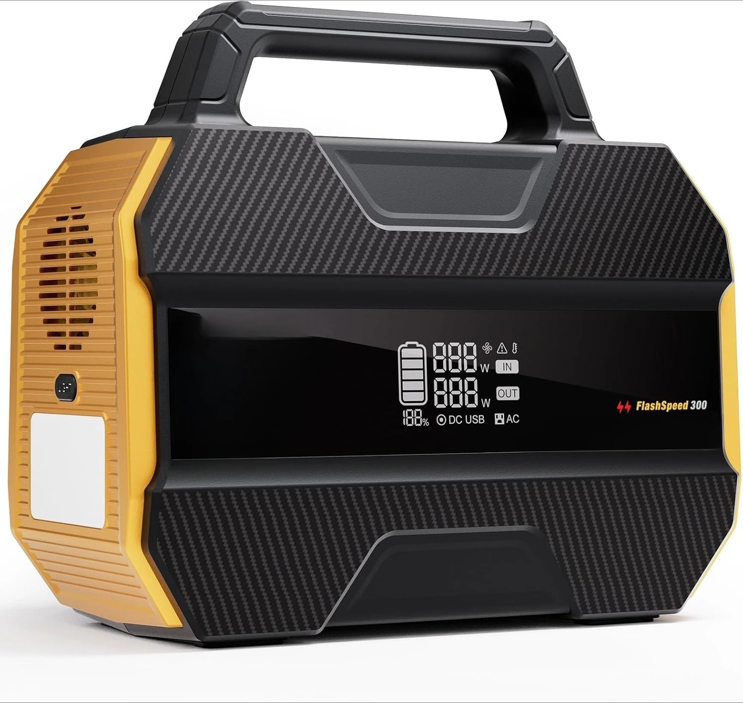 

300 Portable Power Station 230Wh/70000mAh, 300W LiFePO4 Generator, Only 7.4lbs with 7 Outlets, 12V/24V DC Input Adapt RV/Van