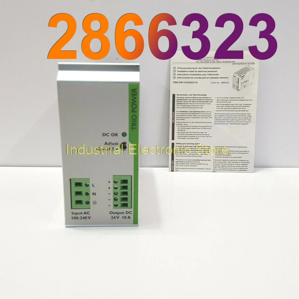 New TRIO-PS/1AC/24DC/10 For Phoenix TRIO POWER 24VDC/10A Switching Power Supply 2866323