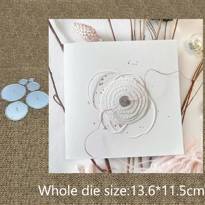 

Новая металлическая вырубная форма для трафаретов, круглые декоративные этикетки, вырубные штампы для скрапбукинга, дизайн для тиснения на бумаге и карточках для альбомов