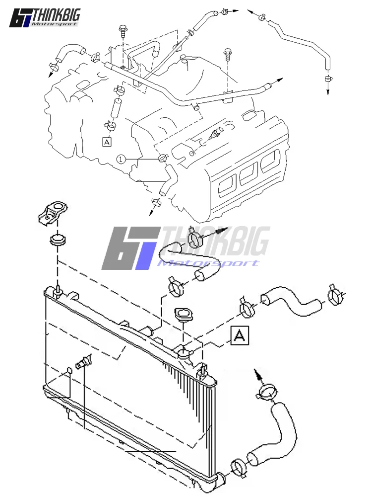 Silikon-Kühlerschlauch-Set für Subaru Legacy BP/BL 3.0R EZ30R 2004–2009 (20 Stück)