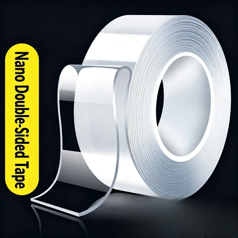 Ransparent Nano Double‑sided Acrylic Tape High Temperature Resistant Waterproof Traceless Heavy Duty Adhesive Tape