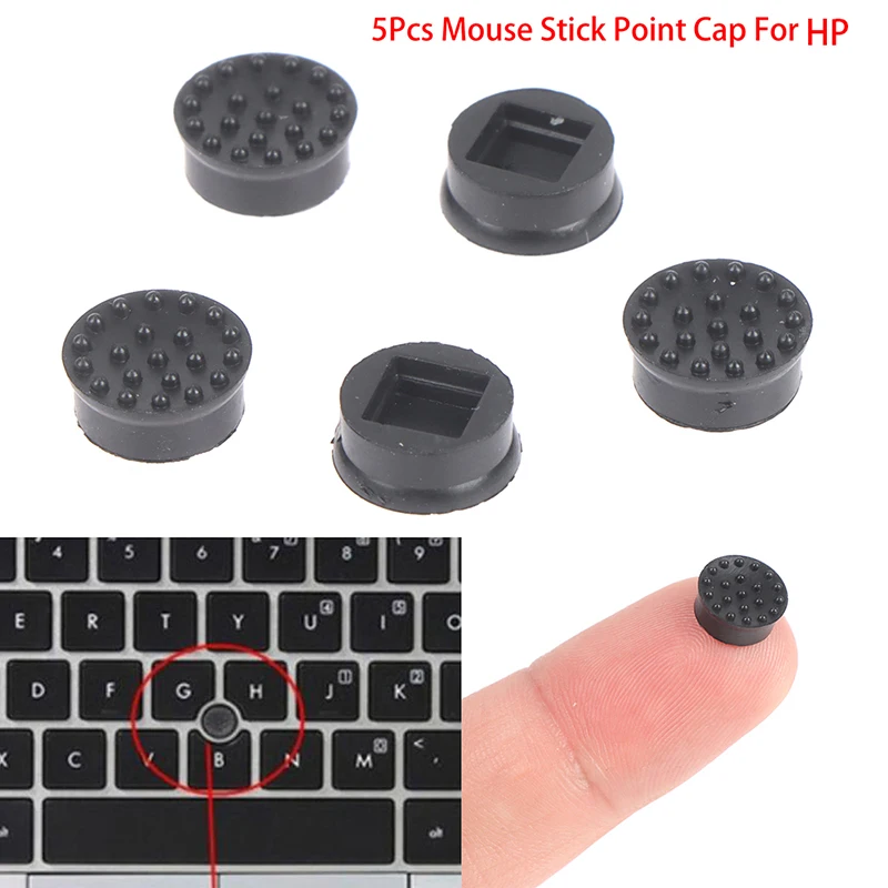 5Pcs Black Laptop Keyboard Trackpoint PointerBlack Mouse Stick Point Caps For HP Laptop