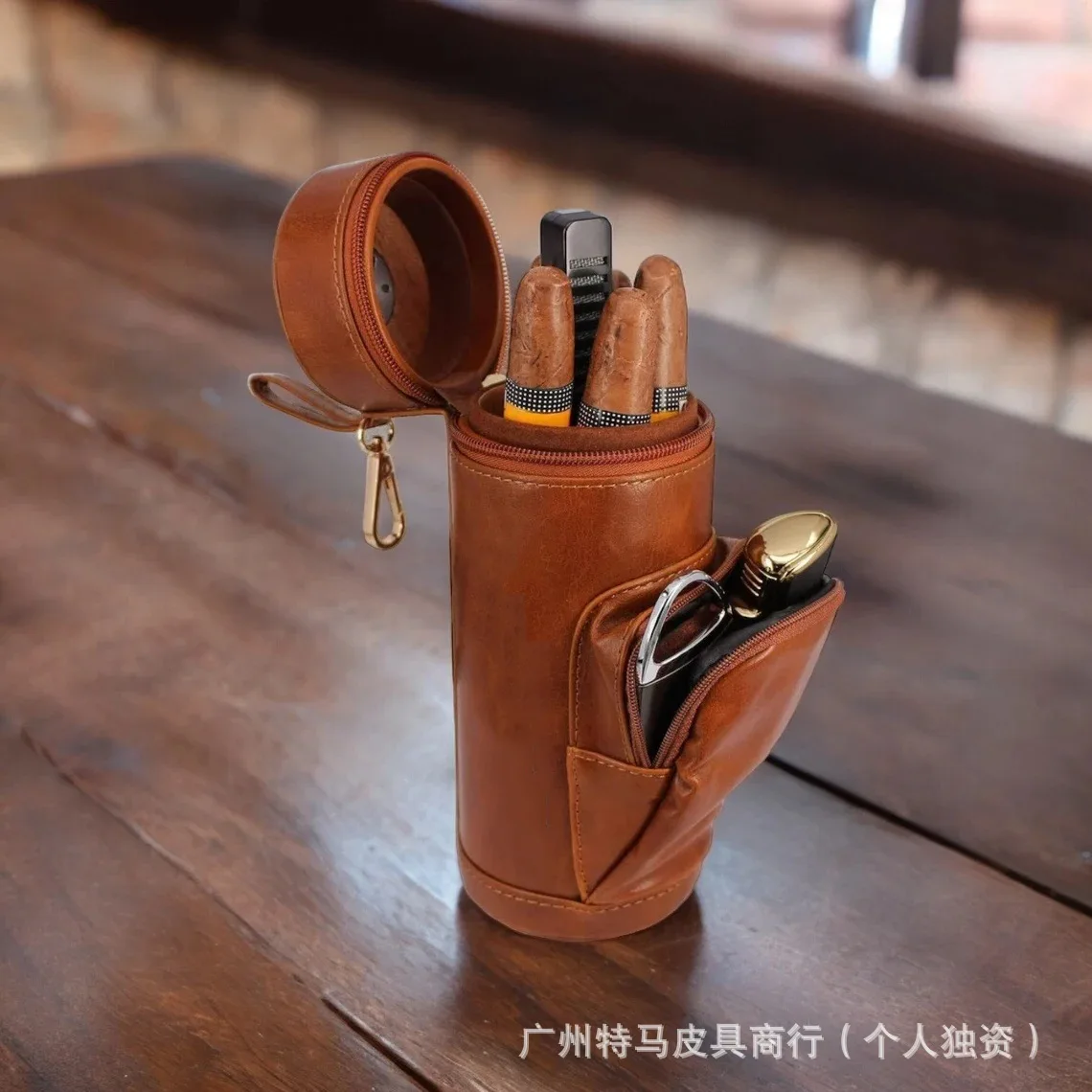 New Creative Handmade Retro Cigar Humidor Large Capacity Multifunctional Fashionable Simple Cigar Case