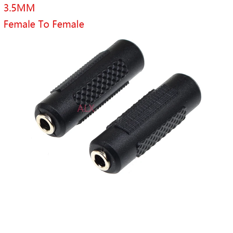 1 buah Mini 3.5mm perempuan Ke perempuan F/F Jack Stereo adaptor Audio konverter konektor Coupler konektor berlapis emas logam