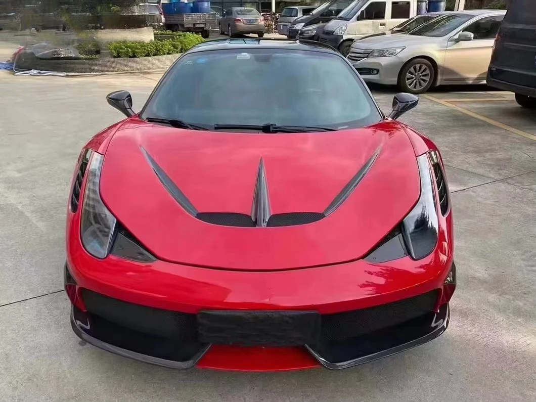 High Quality Dry Carbon Fiber Lightweight Front Bumper Rear Bumper Diffuser Direct Install for  458  V Style Body Kit