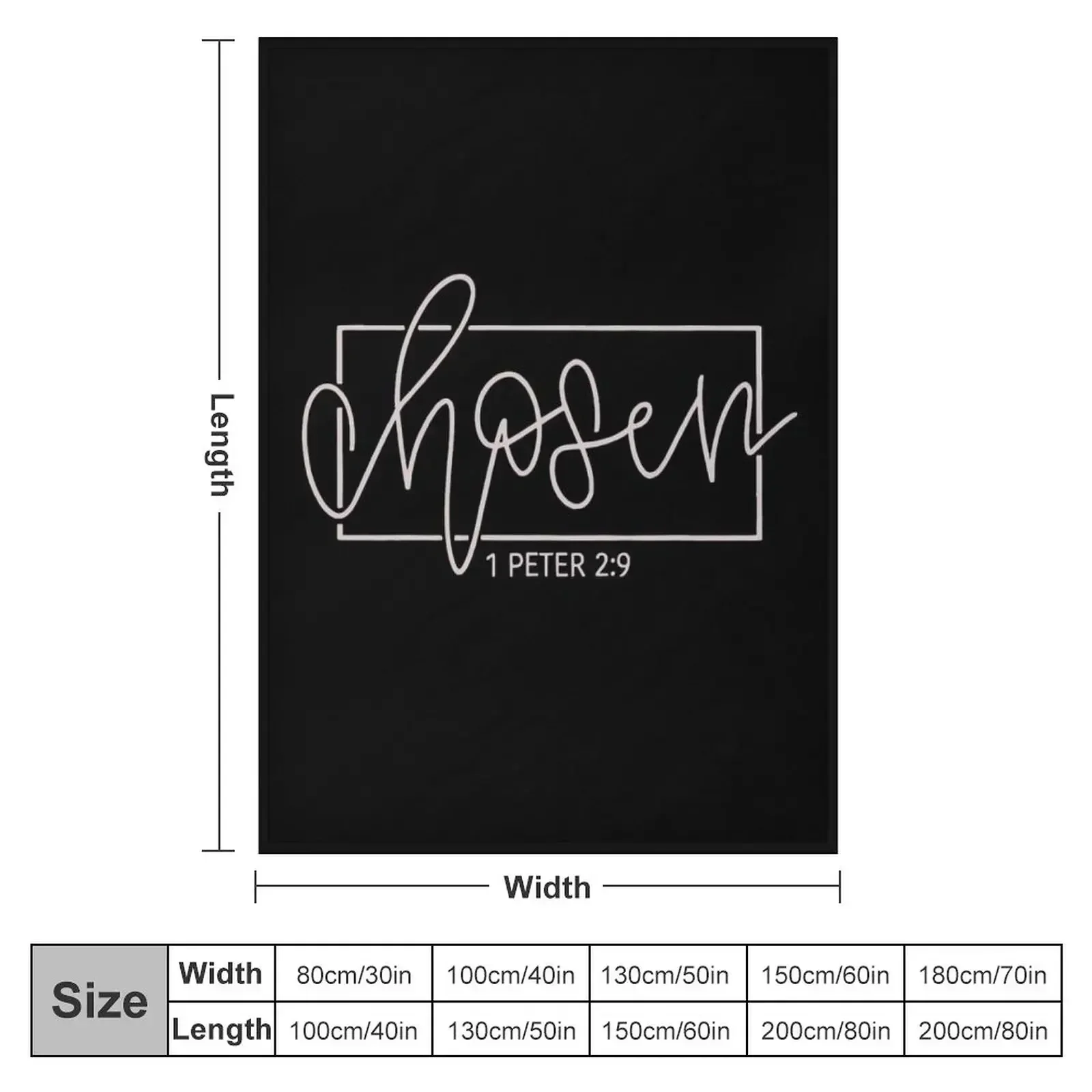 Chosen 1 Peter 2:9 Throw Blanket Sofas Designers Blankets