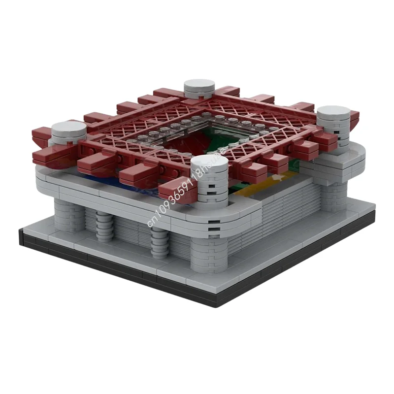 

384 детали MOC Стадион Сан-Сирос (Милан), модель архитектурного комплекса, конструктор, игрушка, рождественский подарок, развивающий подарок на день рождения для детей