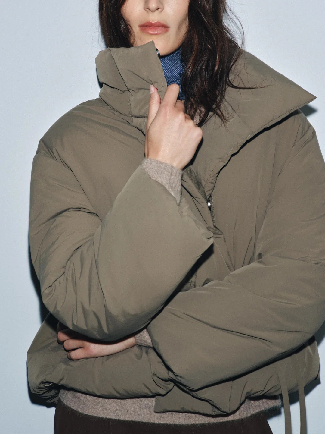 Winter New Faion Women's Casual Long Sve Stand Collar Belted Warm Cotton Bread Coat Outerwear Straight Cut Regular Thi...