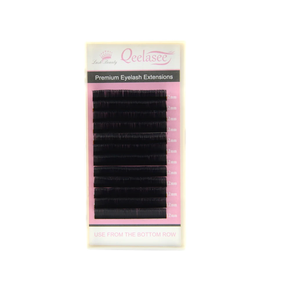 10 Stück Qeelasee 0.03/0.07/0.10 M/LC/L+/LD/L Curl Falsche Wimpernverlängerungen aus Nerzmaterial, Schwarz, Gemischte Tray-Packung für Make-up-Wimpern – Detail 7