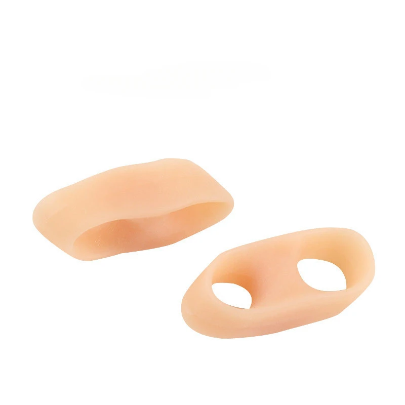 2pcs=1pair Hallux Valgus Silicone Corrector Gel Foot Care Toe Separator Little Finger Protector  Straightener Pedicure