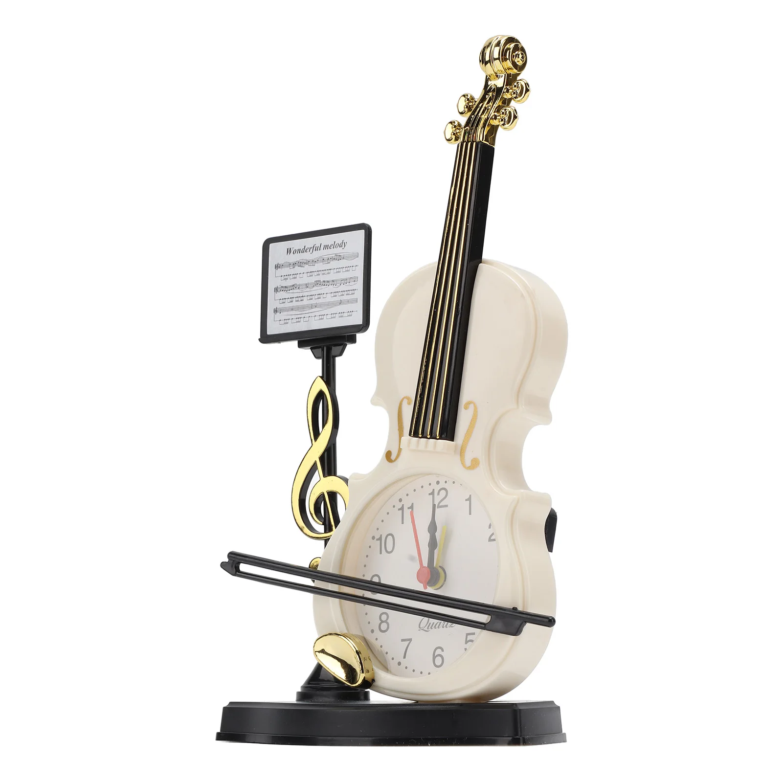 Violin Alarm Clock Unique Appearance Innovative Alarm Clock for Home Living Room Desktop Decoration Christmas Gifts