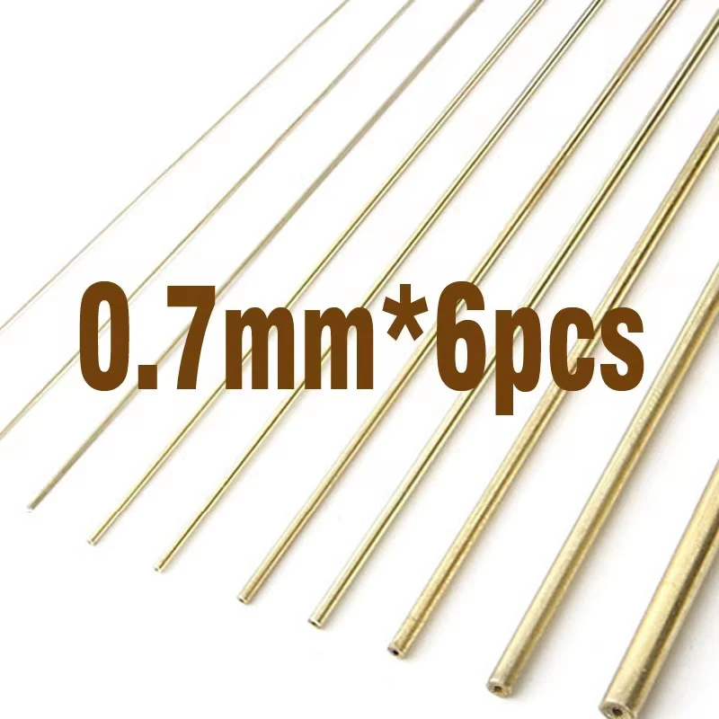 DIY Retrofit Copper Tube, Brass Rod para Modelagem Acessórios, Tanques Mecha, Armas de Fogo, Upgrade, Hobby, 0.3mm-2.0mm