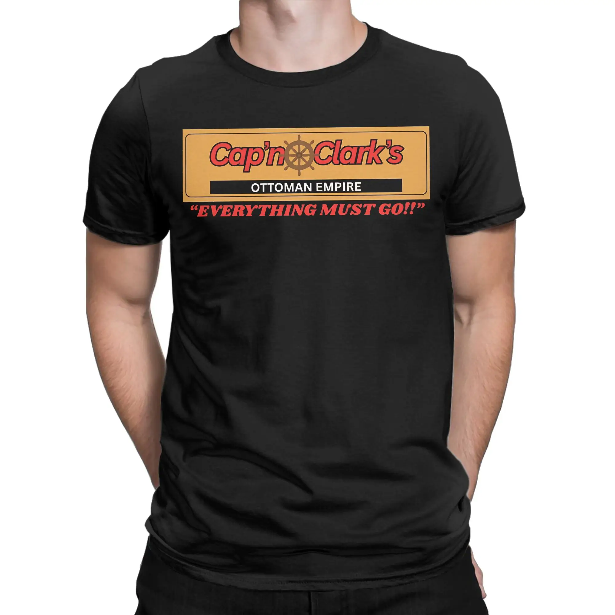 Movie Backrooms Cap'n Clark's Ottoman Empire T-Shirt Summer Cotton T Shirts For Mens Casual Tee Shirt Short Sleeve Y2K Tees