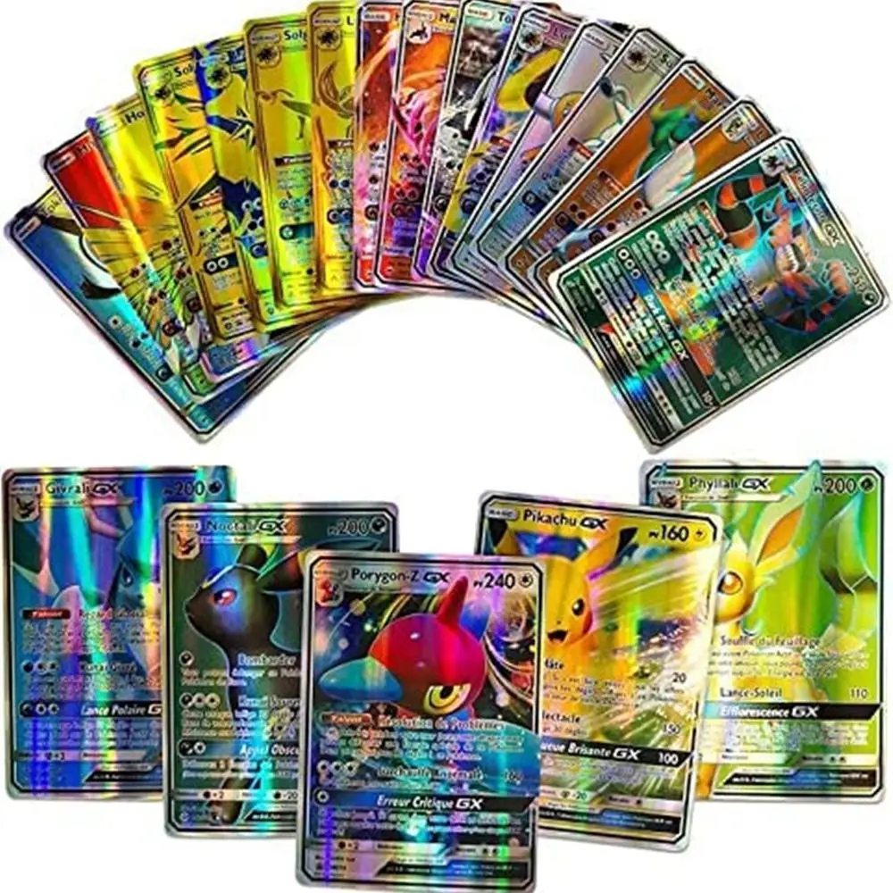 New Pokemon Cards Arrival Vstar  VMAX GX Trainer Energy Shining Cards Game Collect card toys Castellano  Children Toy