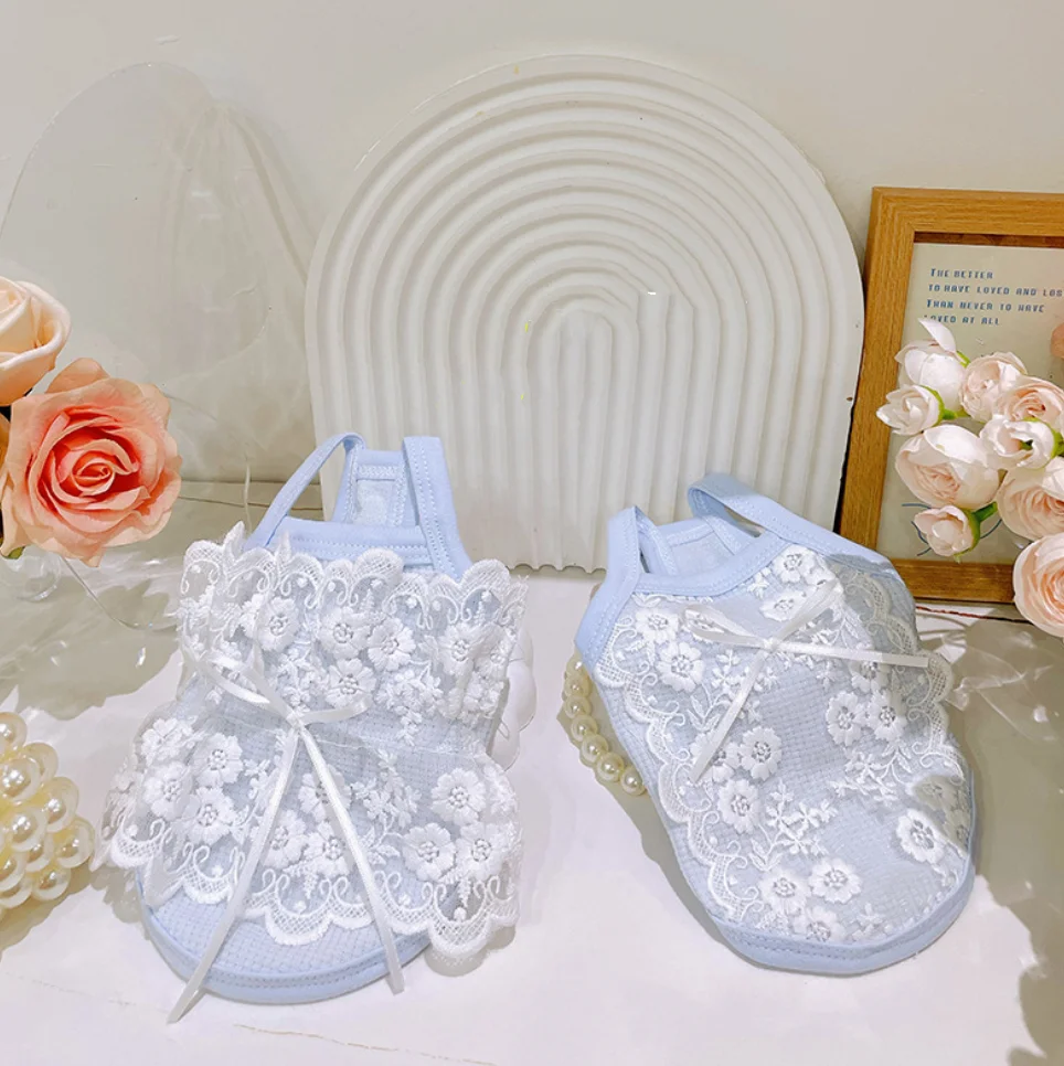 

High-End Custom Pet Lace Halter Clothes- Dog Couple Outfit / Family Outfit Dress