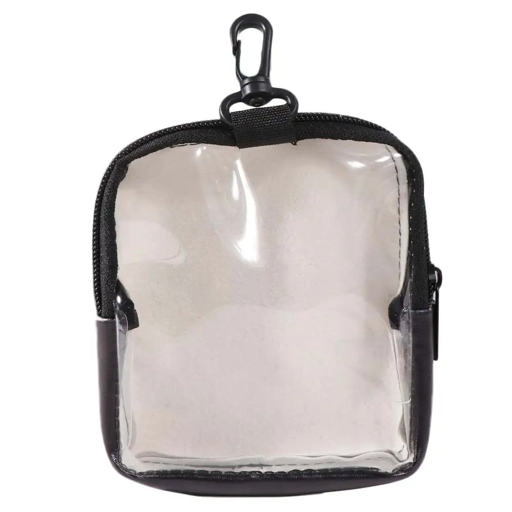 With Hook Dog Treat Bag Zipper Closure Dog Print Portable Pet Snack Pouch Transparent Window Multi-functional