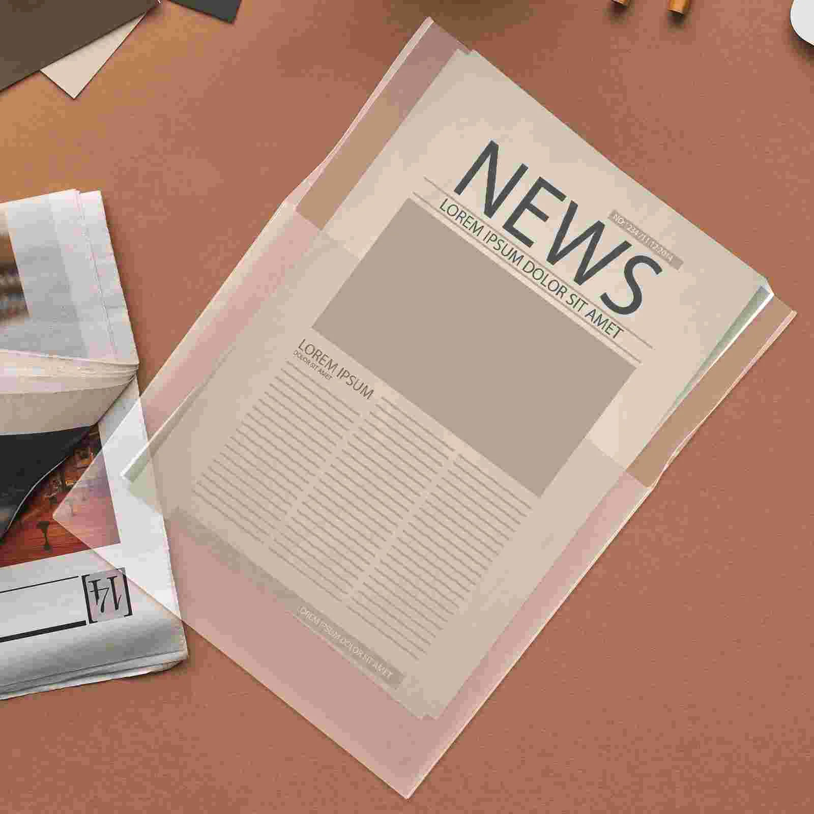 2 Pcs Visible File Holder Hanging Organizer Office Organization Wall Data Box Lightweight Pp Practical Document