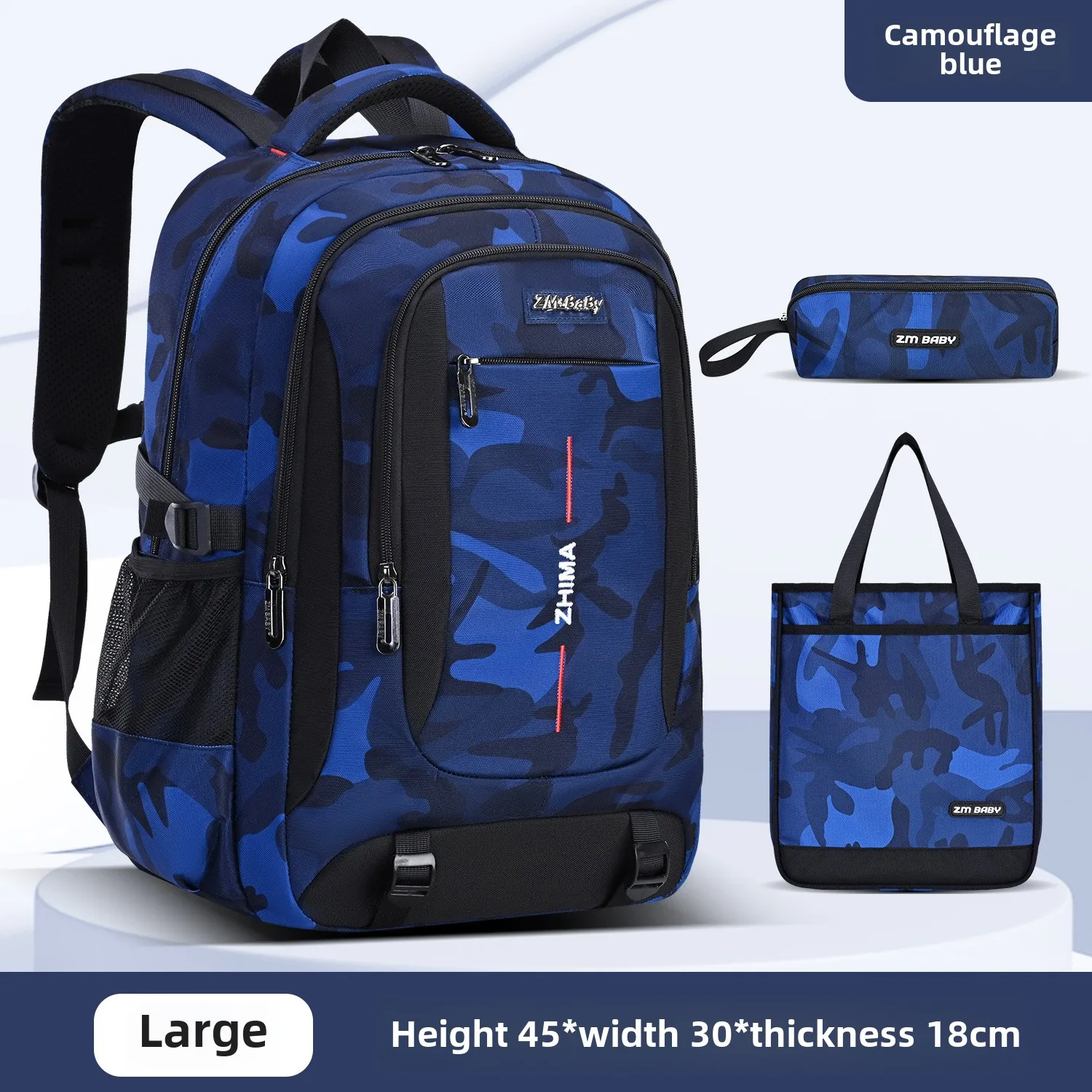 3pcs/set Male backpacks high school bags for women 2025 boys one shoulder big student travel bag men school backpack mochila