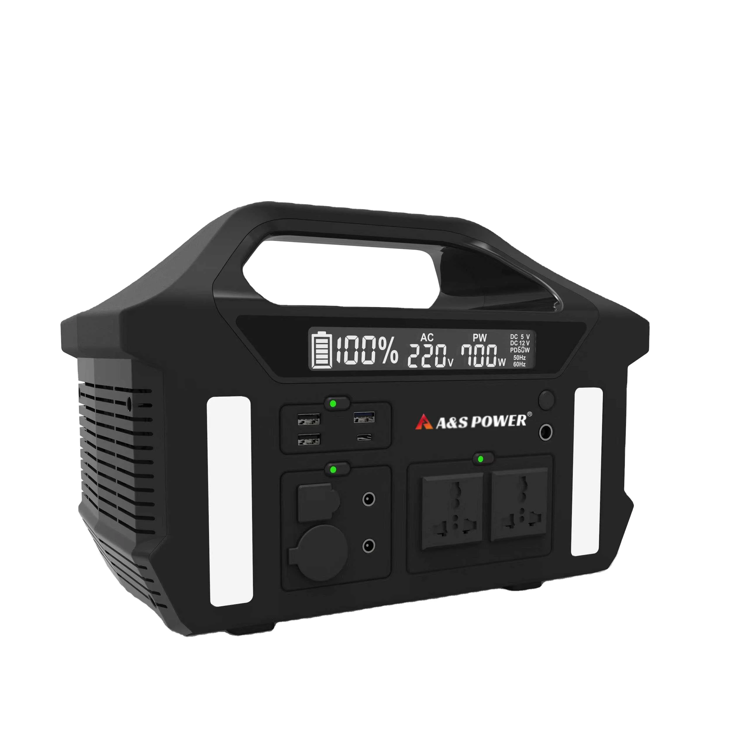 

Solar generator 1000w portable power station for home emergency