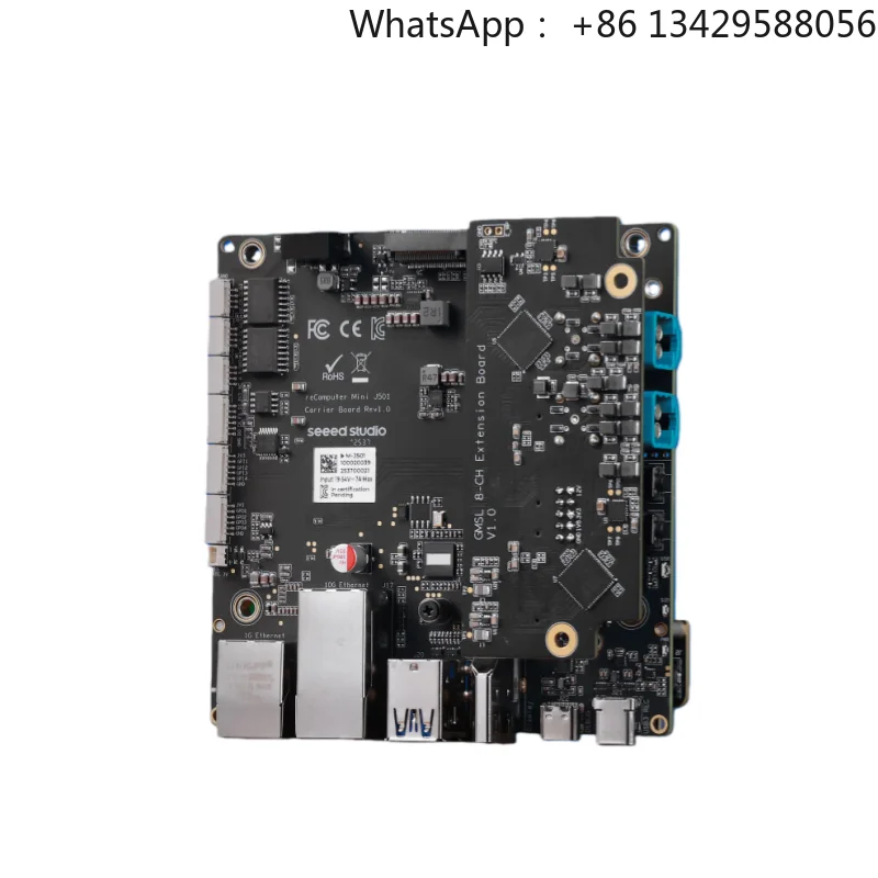 ReComputer Mini J501 Carrier Board for Jetson AGX Orin 64GB 32GB with GMSL,CAN,USB,Ethernet,RS-485,I2S, Developer Kit