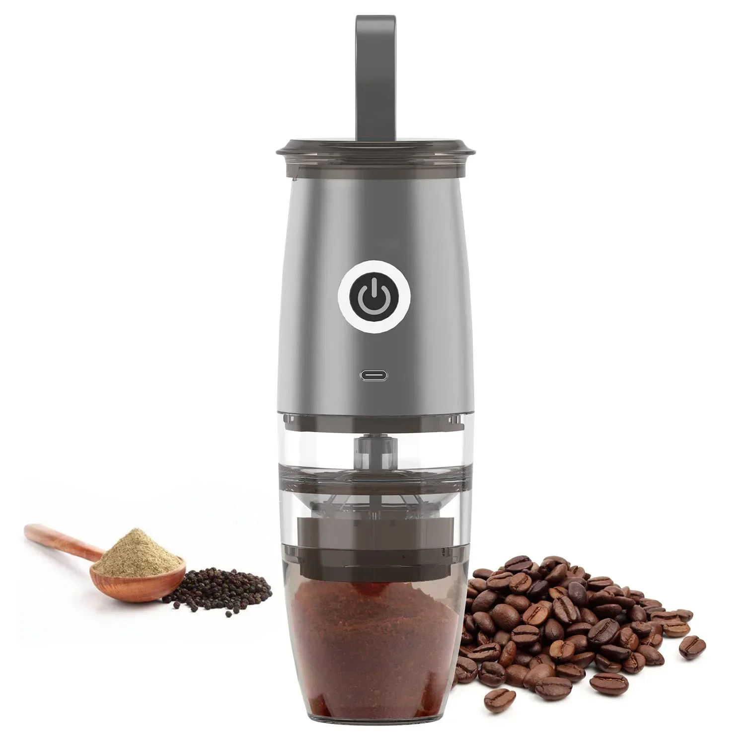 Professional 2 In 1Burr Coffee Grinder Adjustable Electric Drip Cafe Grinder Portable Coffee Maker For Travel