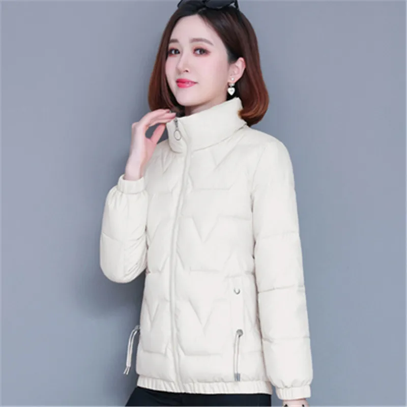 Down Padded Jacket Short Women 2022 New Stand Collar Padded Coat Autumn Winter Coat Warm Korean style Small Padded Jacket A1068