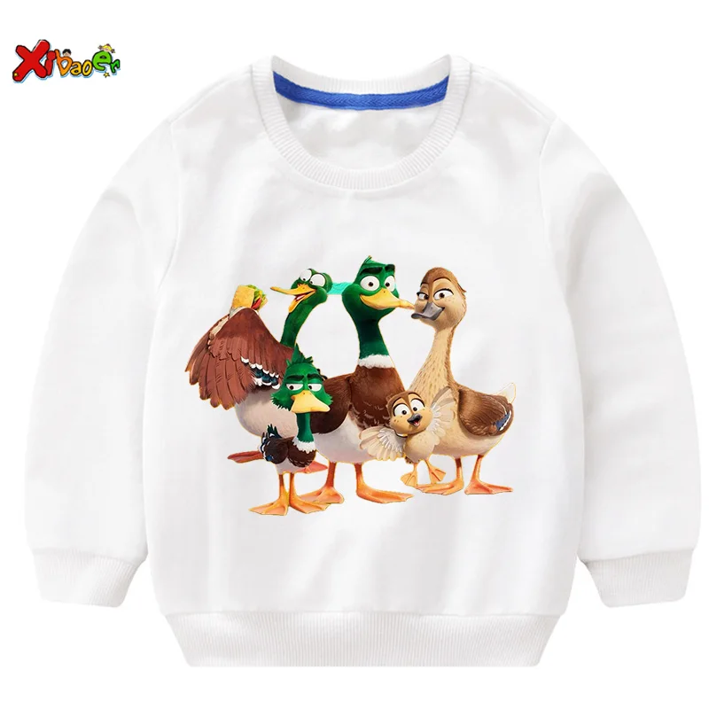 

Kids Sweatshirts Shirt Boys Duck Hoodies Baby Cartoon Clothing Boys Girls Casual T Shirt Children Pullover Film Clothes Fashion