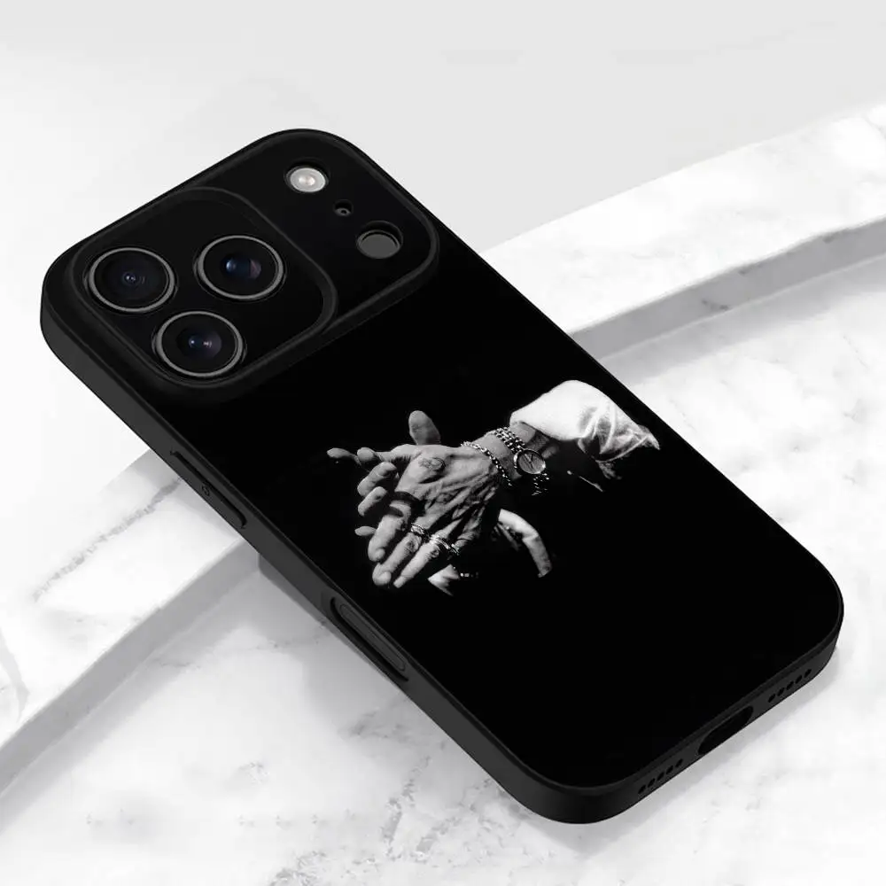 حافظة هاتف C-Camaron De La Isla لهاتف iPhone 17,16,15,14,13,12,11,Pro,Max,Plus,E,Air,Mini Soft Black Shell
