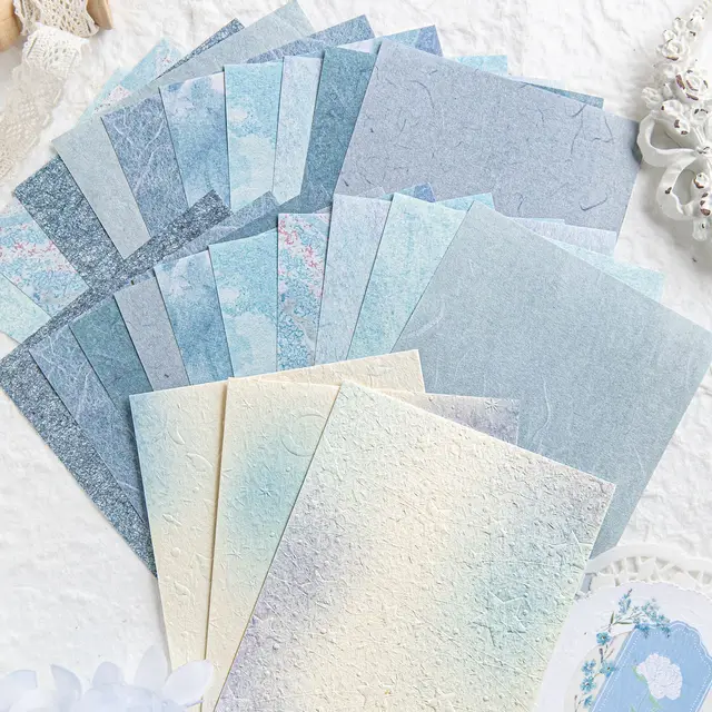 23 Arkusz Gradient kolorów różu papier Dekoracyjny pamiętnik Planner ręcznie robione akcesoria do scrapbookingu